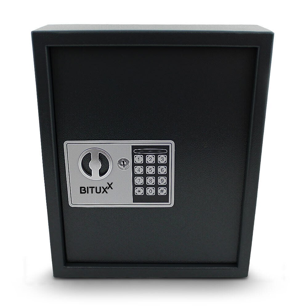 Trezor Na Klíče 48 Háčků Elektronická Skříňka Černá Na Kód Bituxx MS18955